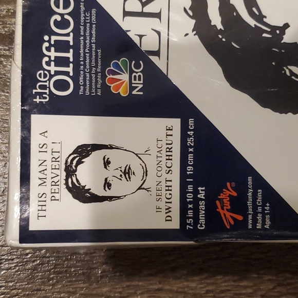 Just Funky THE OFFICE Dwight Schrute Wall Art 7.5" x 10" Canvas Art Decor - Picture 2 of 6